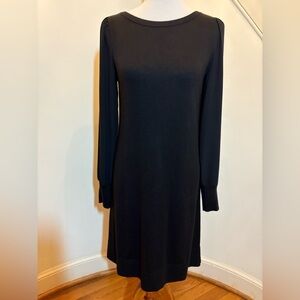 LOFT Classic Black Long Sleeve Dress